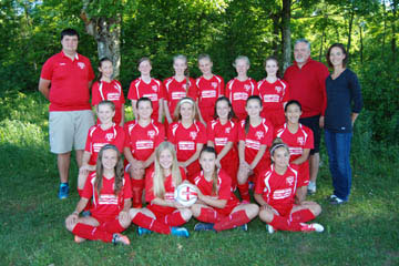 Under 13 Girls Rep Sponsored by Royal le Page, Mark Murakami Sales Rep.